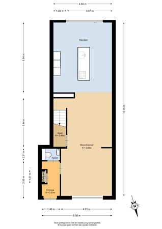 Floorplan - Wilhelminalaan 92, 5541 CZ Reusel